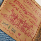 close up image of the back patch on a pair of Levi's® Plant-Based 501® jeans