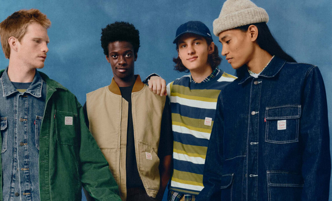 Four people model Levi's® product